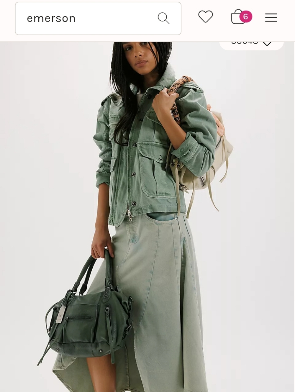We The Free Olive Green Baby Emerson Bag * NWT *Gorgeous - Picture 4 of 5